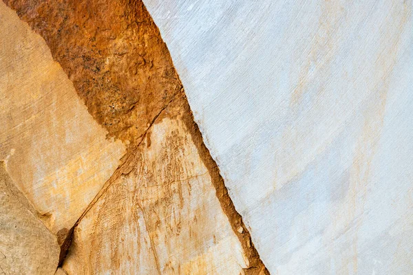 Close Sandstone Surface Background Cracked Stone Texture — Foto de Stock
