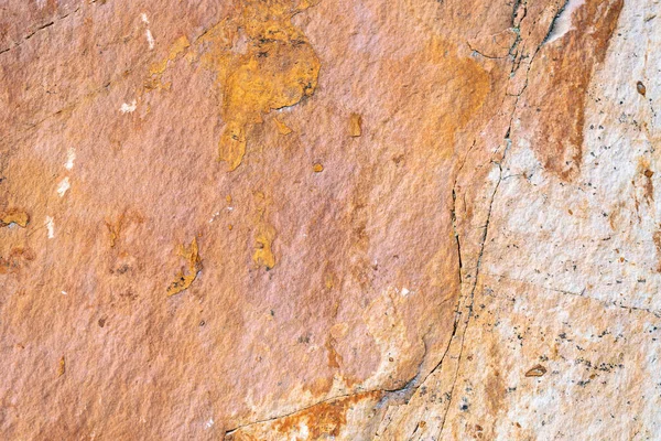 Background Texture Sandstone Stone Surface Rough Chopped Orange Stone Background — Fotografia de Stock