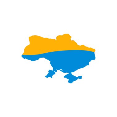 Ukrayna 'nın Ukrayna vektör illüstrasyon haritası