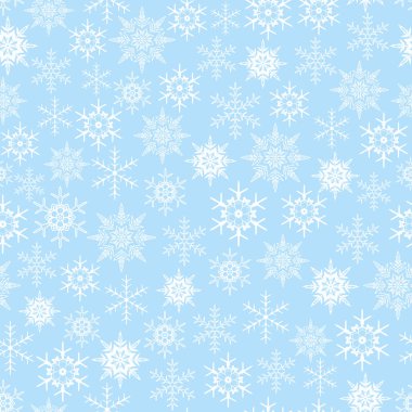 white snow or ice seamless pattern. frozen with blue background.