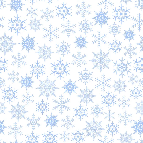 Copos Nieve Hielo Azul Caída Nieve Partículas Hielo Hielo Fondo — Vector de stock