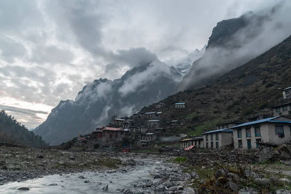 Village Foothills Tibet Nepal May 2018 — Stock Photo, Image