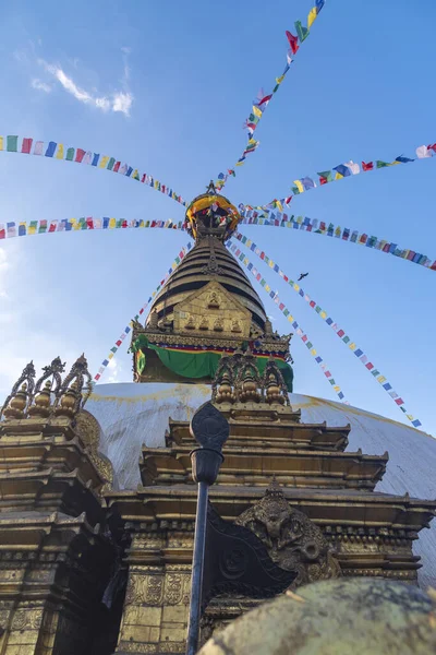Храм Мавпи Катманду Непал Грудня 2021 Року — стокове фото