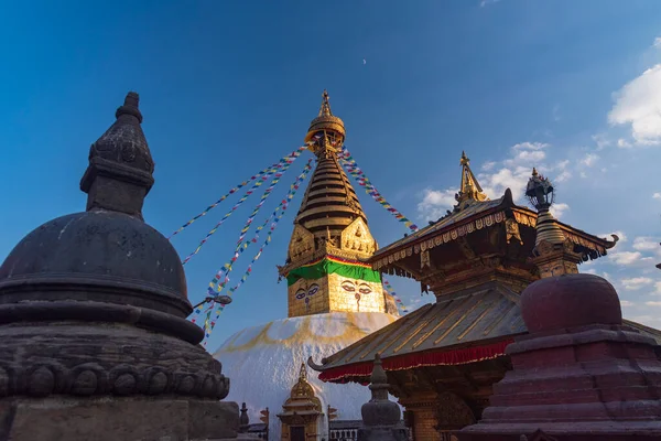 Templo Del Mono Katmandú Nepal Diciembre 2021 — Foto de Stock