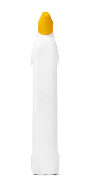 白に隔離されたトイレ用洗剤家庭用化学物質付きボトル — ストック写真