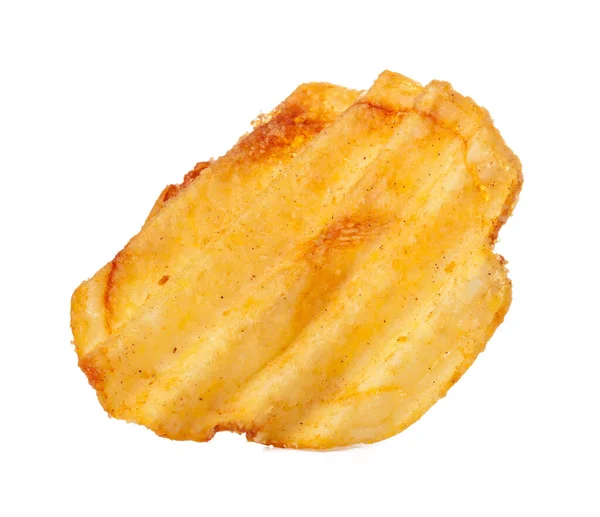Hullámos bordázott chipek elszigetelt fehér alapon — Stock Fotó