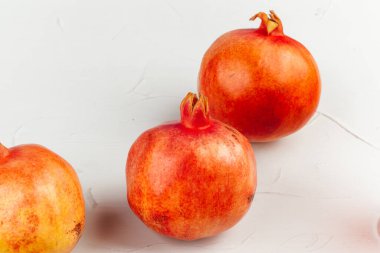 Nar meyveleri grubu arkaplanı kapatın