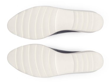 Ayakkabı, beyaz zemin üzerine izole alt.