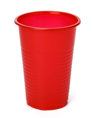 beyaz zemin üzerine plastik kap kapatmak
