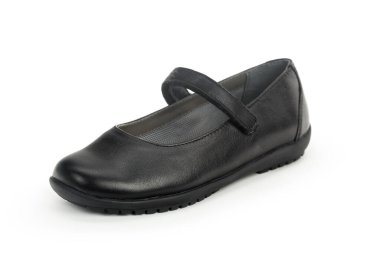 Düz taban kadın ayakkabı beyaz arka plan üzerinde izole