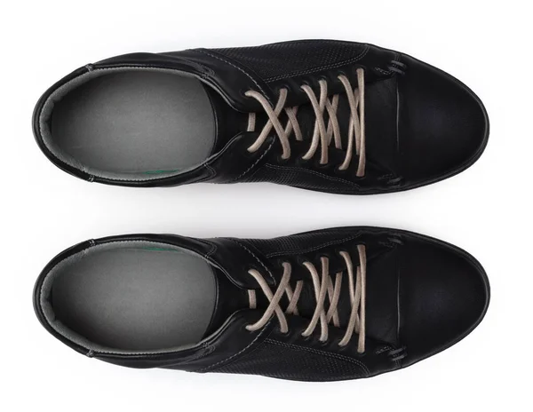 Zapatos aislados sobre fondo blanco. vista superior . —  Fotos de Stock