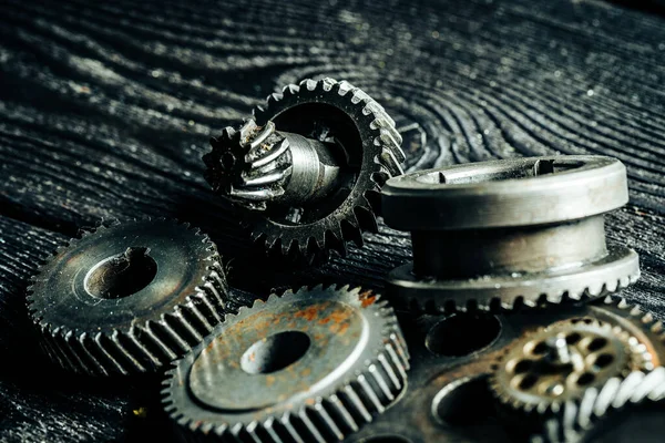 Gears from an old industrial machine — Stock Photo, Image