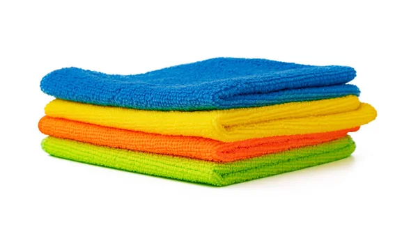 Limpieza de toallitas domésticas aisladas sobre fondo blanco — Foto de Stock