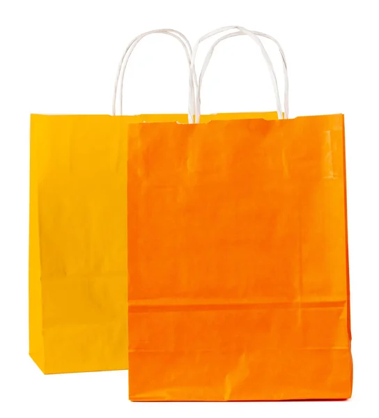 Colored shopping bags isolated on white background — Stock Photo, Image