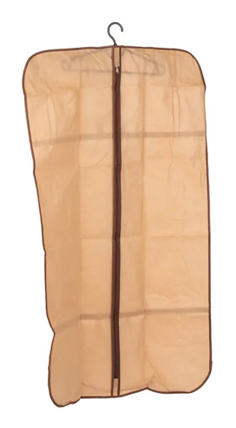 Visačka na šaty s textilním pouzdrem izolované na bílém pozadí — Stock fotografie