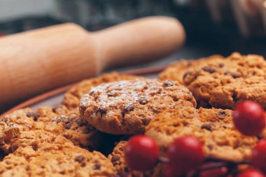 Geleneksel Noel tatlılarının güzel Noel kompozisyonu