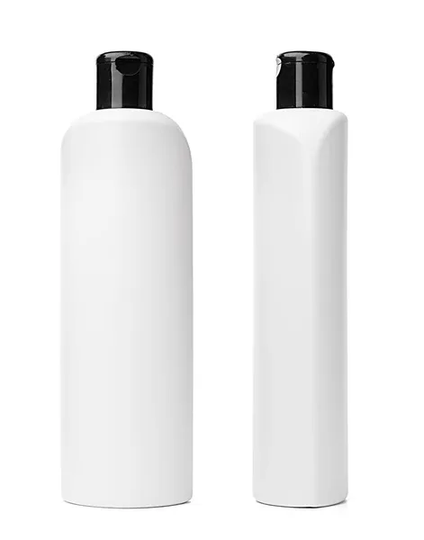Vit plastflaska med tvättvätska isolerad på vit bakgrund — Stockfoto