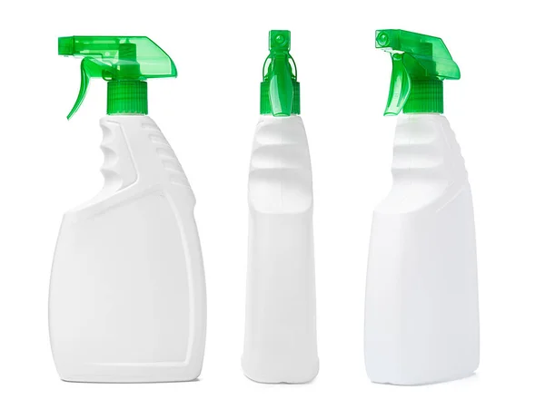 Reinigung Sprühflasche isoliert auf weißem Hintergrund — Stockfoto