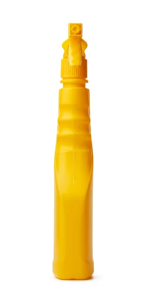 Butelka z proszkiem czyszczącym izolowana na białym tle — Zdjęcie stockowe
