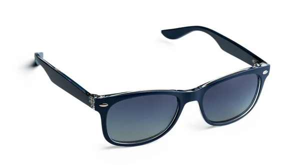 Темні сонцезахисні окуляри Unisex ізольовані на білому тлі — стокове фото