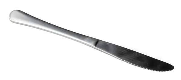 Cuchillo de acero inoxidable aislado sobre fondo blanco — Foto de Stock