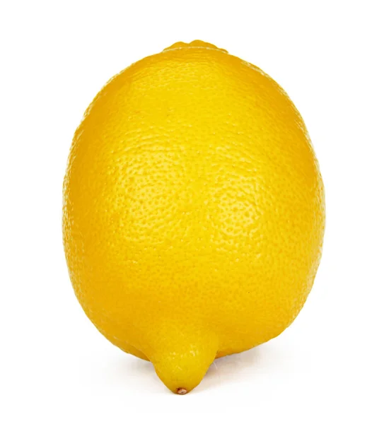 Fruta entera de limón aislada sobre fondo blanco —  Fotos de Stock