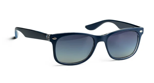 Unisex ciemne okulary przeciwsłoneczne izolowane na białym tle — Zdjęcie stockowe