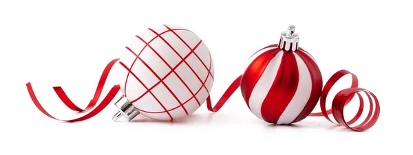 Christmas decoration balls isolated on white background — Stock Photo, Image