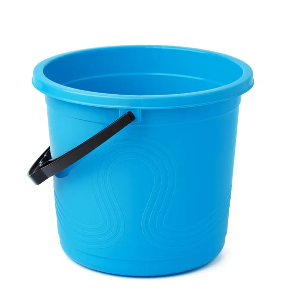 Single plastic bucket isolated on a white background — Stock Photo, Image