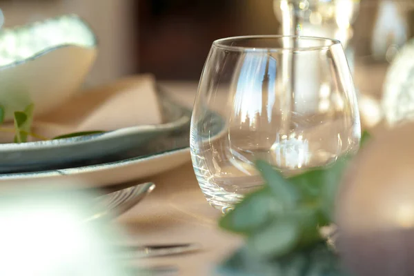 Close up photo of a table setting — Stock Photo, Image