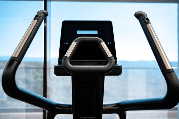 Close up of cardio trainer in a fitness gym — Stock Photo, Image