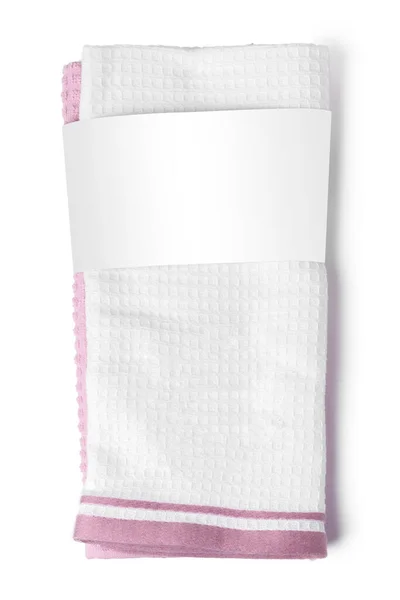 Ręcznik izolowany na białym tle zbliżenie — Zdjęcie stockowe