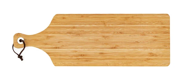 Wooden cutting board on a white background — Stock Photo, Image