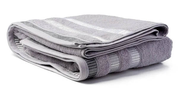 Soft folded towel isolated on white background — Stock Photo, Image