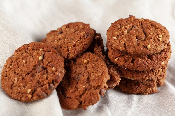 Biscoitos de aveia caseiros para lanche de perto — Fotografia de Stock