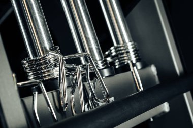 Ağırlık kilidi, bar kıskacı, spor salonu ekipmanları.