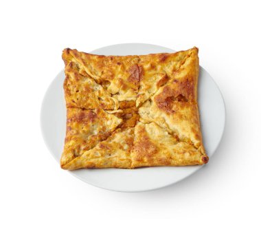 Beyaz arkaplanda izole edilmiş Gürcistan turtasının kapatılması