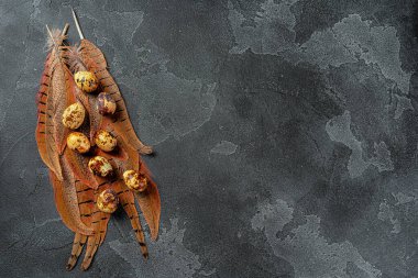 Paskalya bıldırcın yumurtaları.