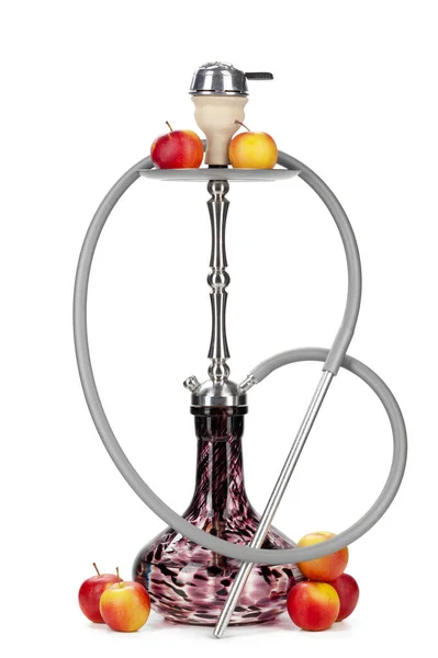 Hookah con frutas aisladas sobre fondo blanco — Foto de Stock