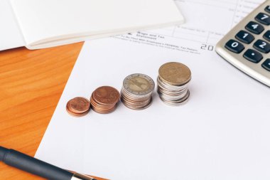 Muhasebe ofisinde. İş finans ve muhasebe kavramı