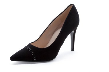 Kadın yüksek topuklu ayakkabı beyaz arka plan izole