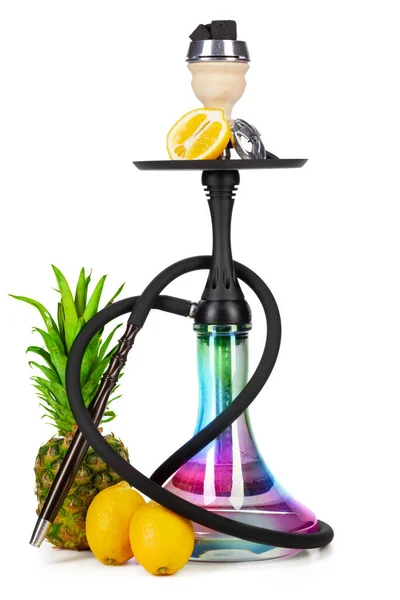 Hookah s plody izolovanými na bílém pozadí — Stock fotografie