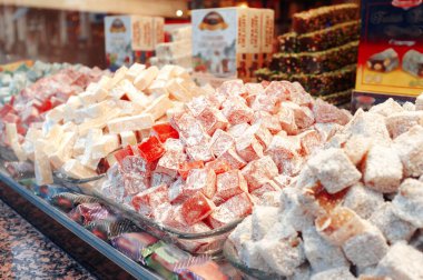 Geleneksel Türk Lokum Şekerleri Dükkanda
