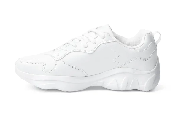 一只白色运动鞋与白色隔离 — 图库照片
