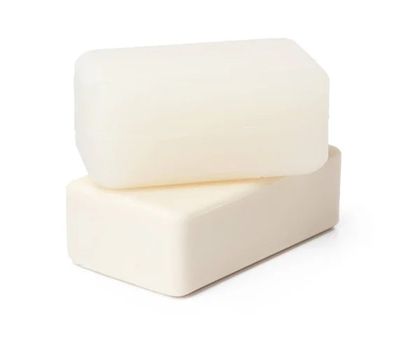 White soap bar isolated on white background — Stock Photo, Image