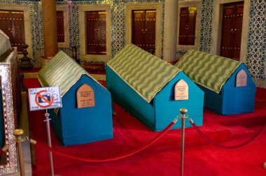 İSTANBUL, TURKEY - 23 Ekim 2021: Sultan Süleyman 'ın İstanbul' daki Mezarı