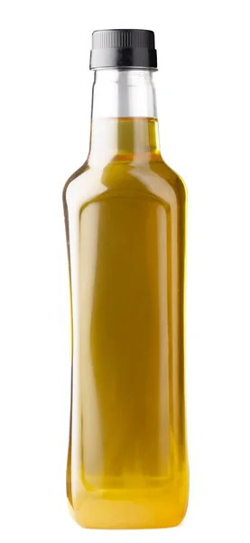 Olivenölflasche isoliert auf weißem Hintergrund — Stockfoto