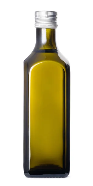Olijfolie fles geïsoleerd op witte achtergrond — Stockfoto