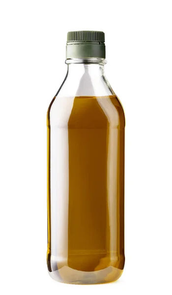 Olive oil bottle isolated on white background — Stock Photo, Image