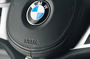 KRASNODAR, RUSSIA - NOVEMBER 19, 2020: BMW 2 Series Gran Coupe steering wheel